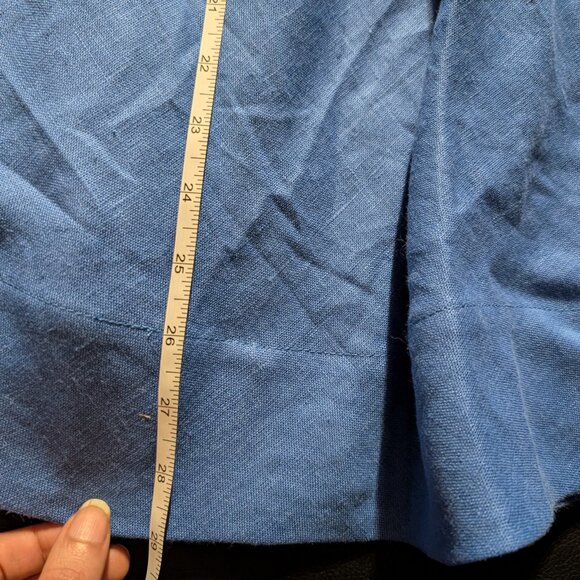 Full circle linen skirt with matching suspenders - Picture 8 of 10